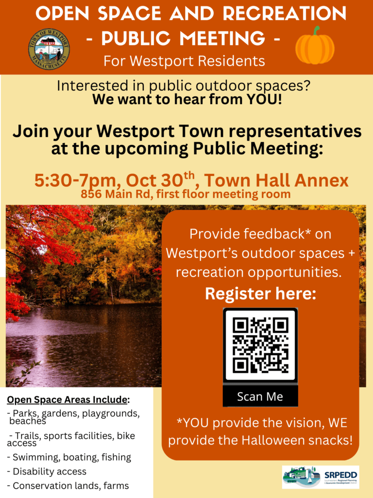 Flyer advertising upcoming public workshop (10/30/25)